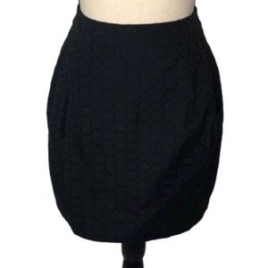 H&M Black BodyCon Circle Embroidered Print 8